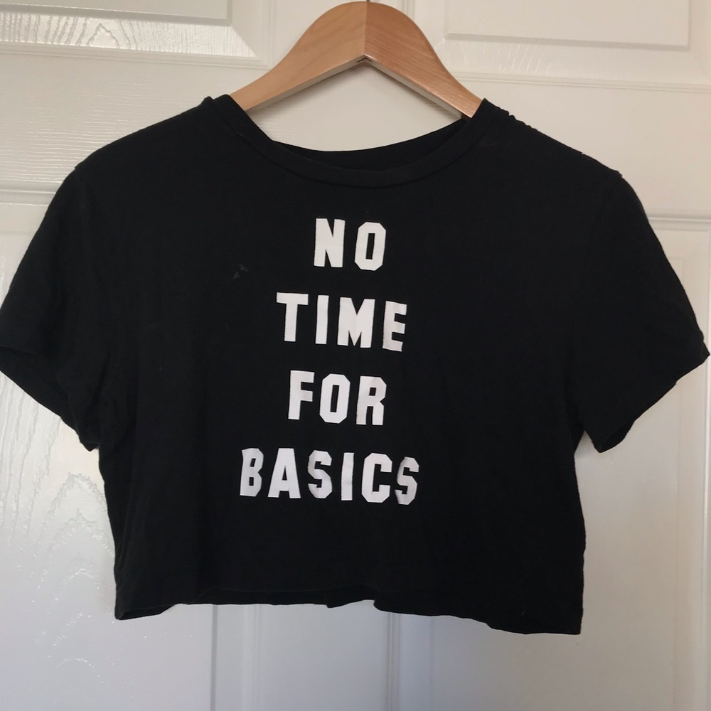 Black crop top